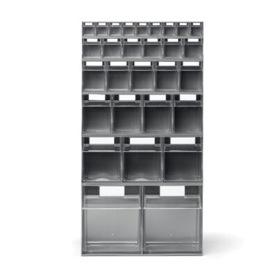 Visual Box shelving system with drawers for small parts