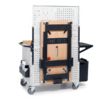 Carrello componibile Clever con banco pieghevole Work Table