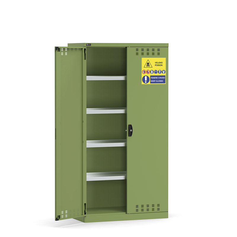 Slotted doors for ventilation