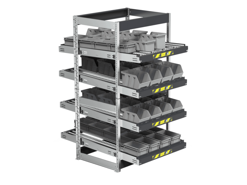 System ST racks with rollers - FIFO System ST racks with rollers - FIFO