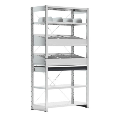 Kleinteileregale mit Schüttgut-Sets System ST