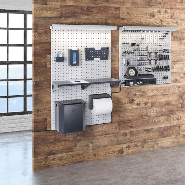 Perforated tool panel