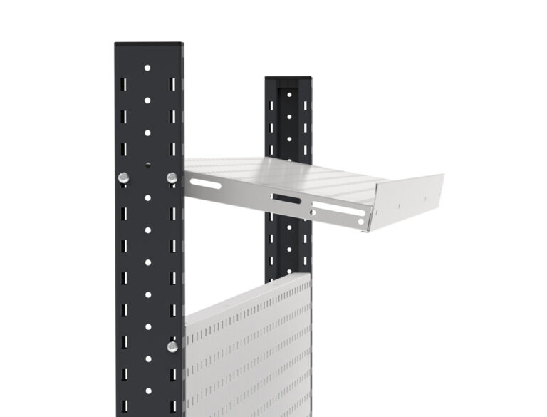 Perforated panel or shelf